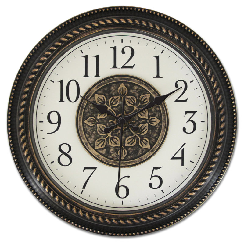 Astoria Grand 16" Round Plastic Wall Clock & Reviews Wayfair